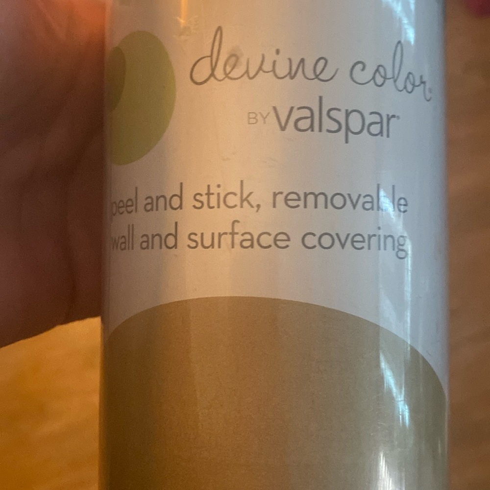 VALSPAR Devine Color Peel n Stick Dusty Rose Metallic One Roll Sealed New